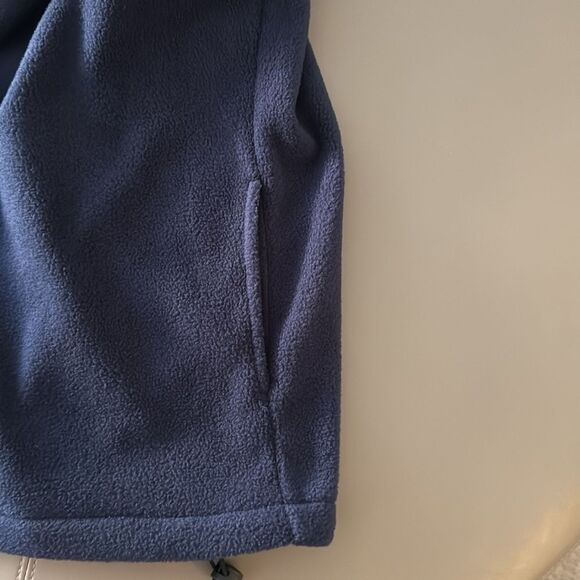 Bayside Fleece Navy Blue Men’s Zip Up Trump Logo Fleece Vest. Size  X Large. - Picture 6 of 6